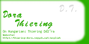 dora thiering business card